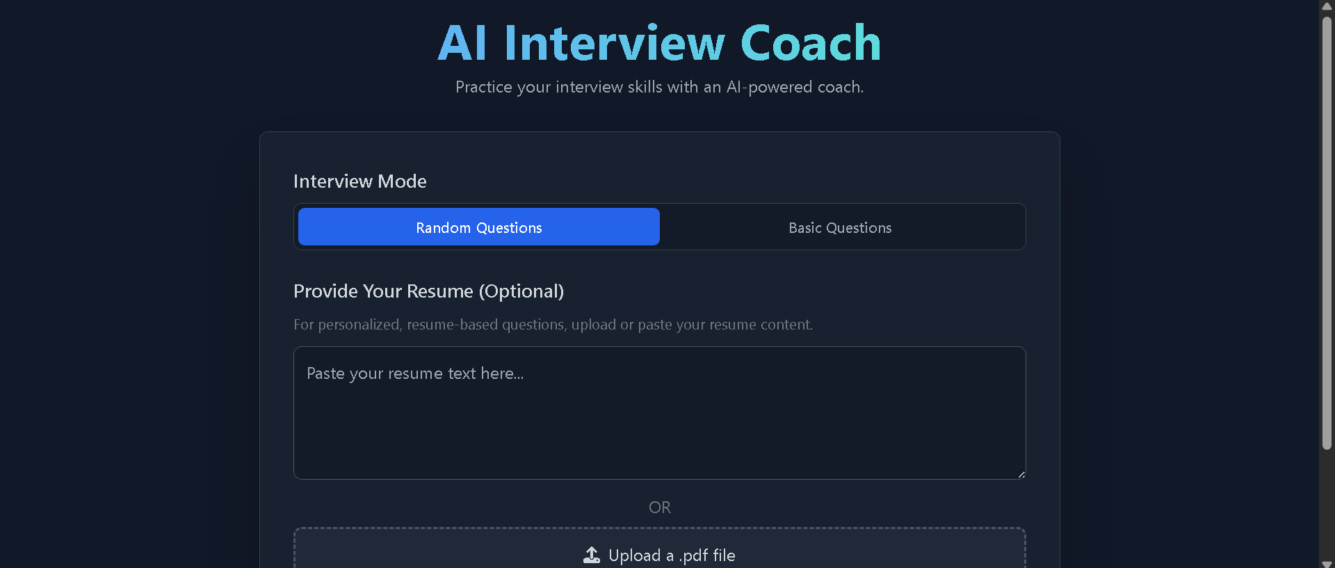 AI Interview Coach